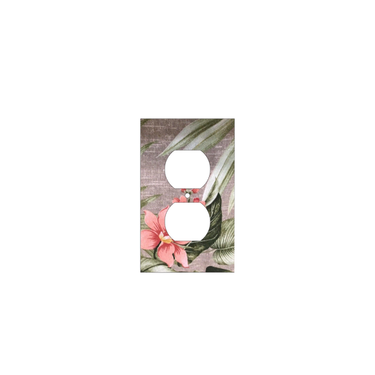 Tropical Serenity | Botanical Light Switch Cover