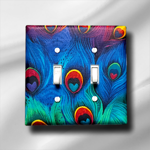 Rainbow Peacock Bliss Light Switchplates (Limited Edition)