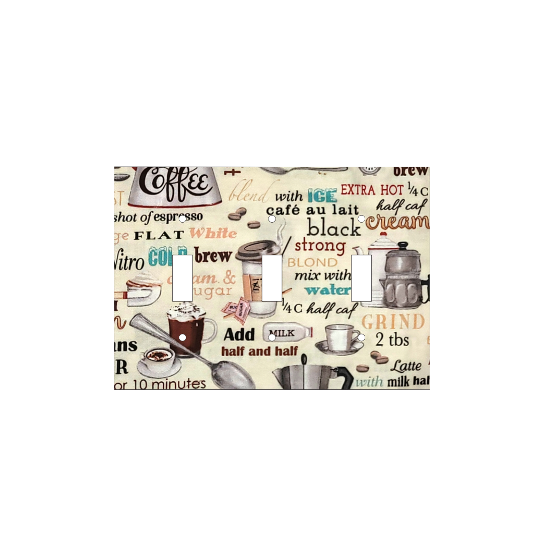 Coffee Ritual Decorative Light Switch Cover