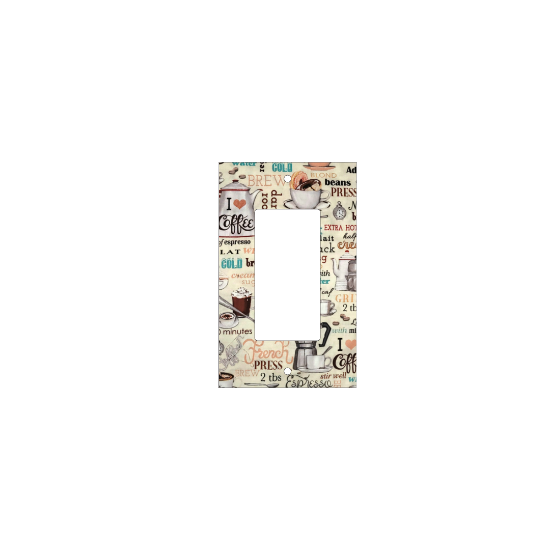 Coffee Ritual Decorative Light Switch Cover