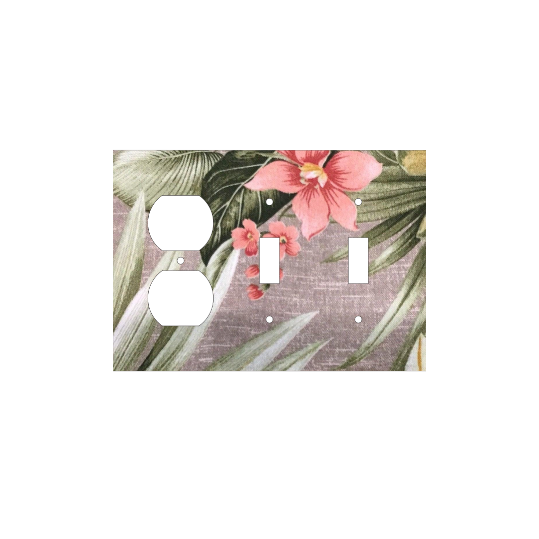 Tropical Serenity | Botanical Light Switch Cover
