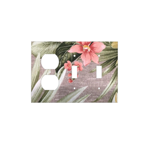 Tropical Serenity | Botanical Light Switch Cover