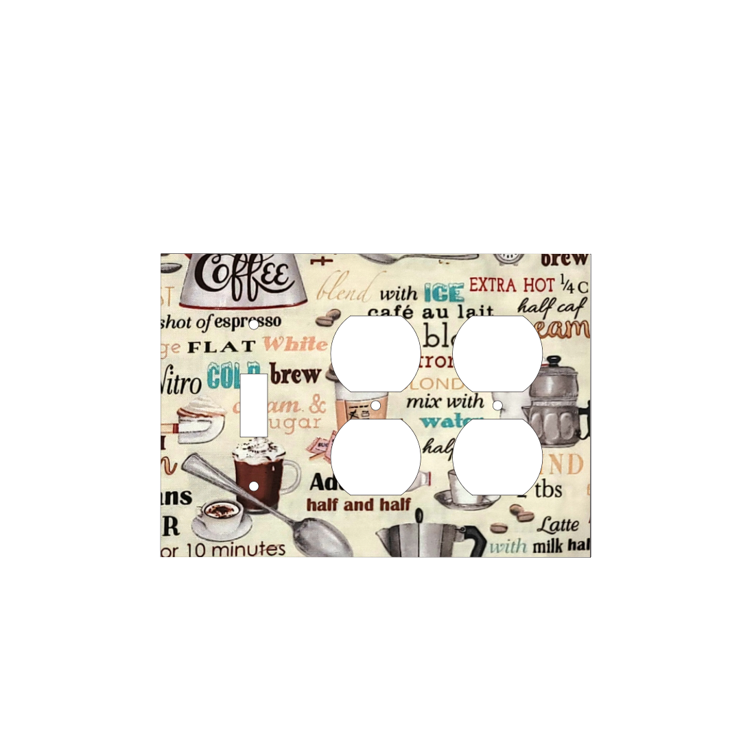 Coffee Ritual Decorative Light Switch Cover