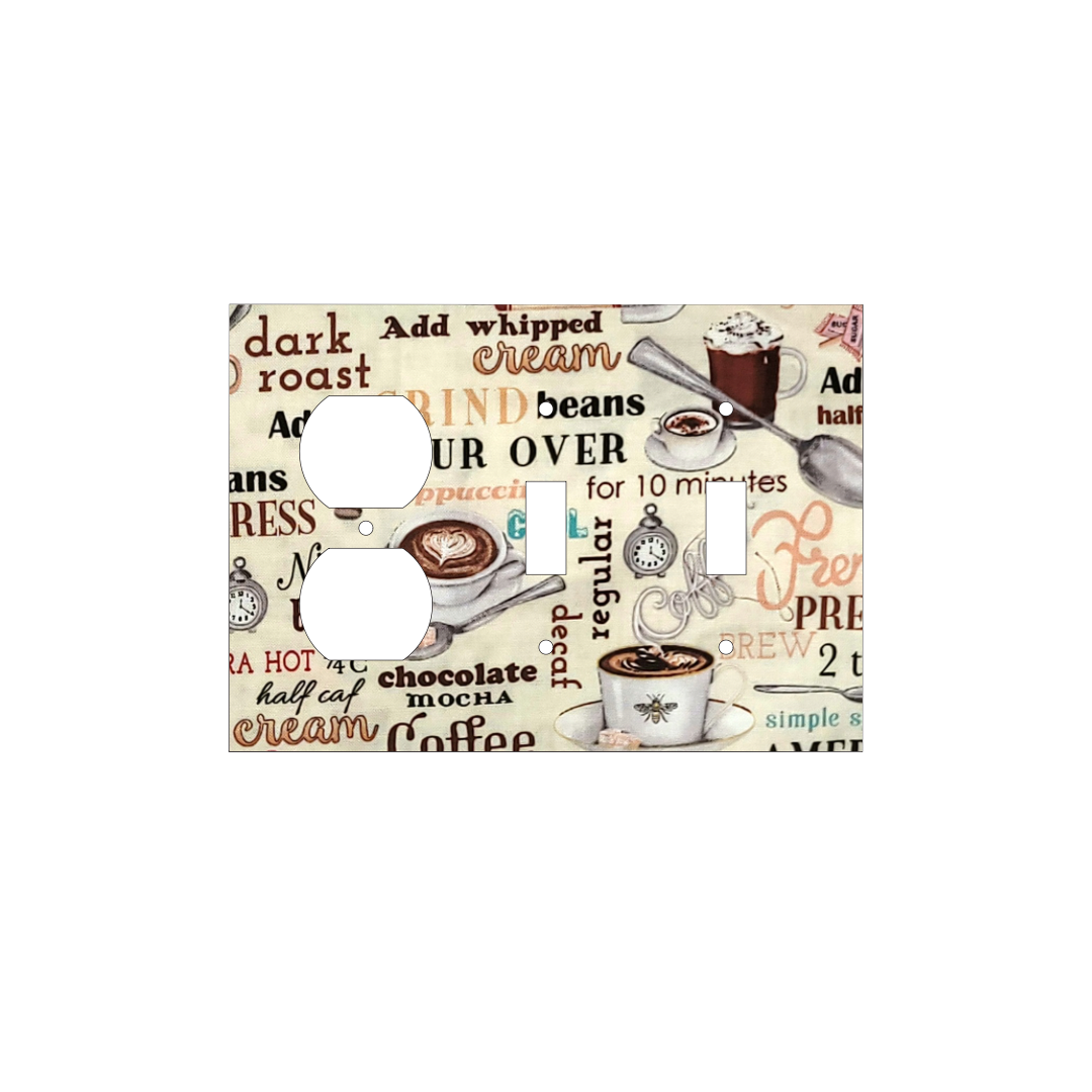 Coffee Ritual Decorative Light Switch Cover