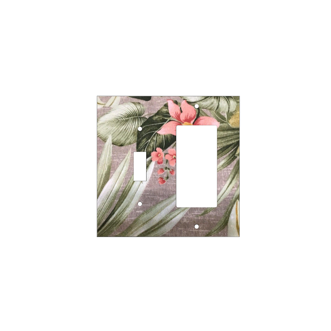 Tropical Serenity | Botanical Light Switch Cover