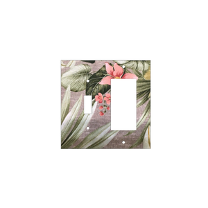 Tropical Serenity | Botanical Light Switch Cover