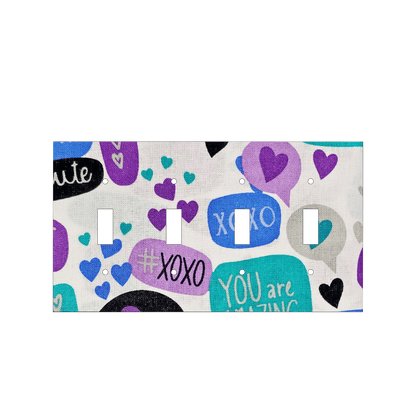 XOXO Affirmation Switch Cover | You Are Amazing Positive Vibe