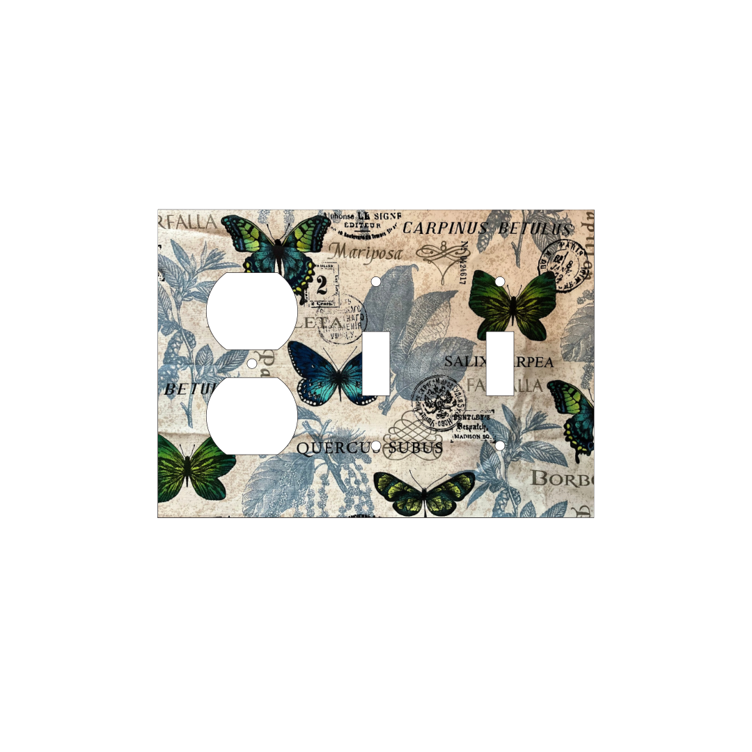 Butterfly Chronicles Decorative Light Switch Cover | Vintage Soul