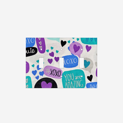 XOXO Affirmation Switch Cover | You Are Amazing Positive Vibe