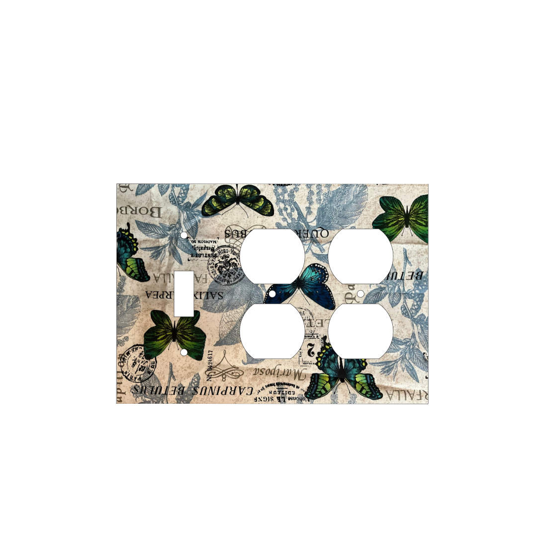 Butterfly Chronicles Decorative Light Switch Cover | Vintage Soul