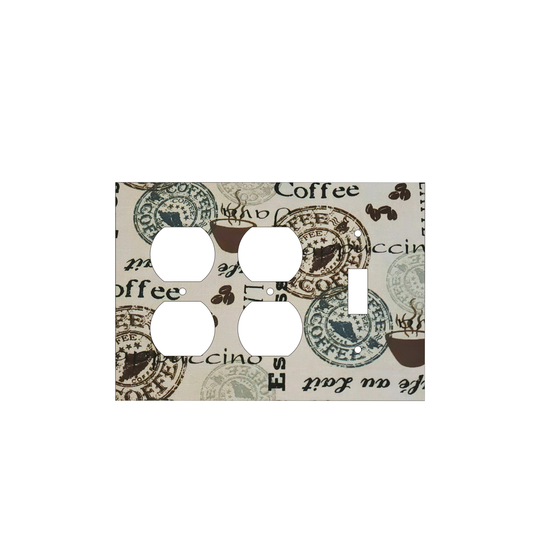 Vintage Café Postcard Decorative Switch Cover Collection | Coffee House Charm