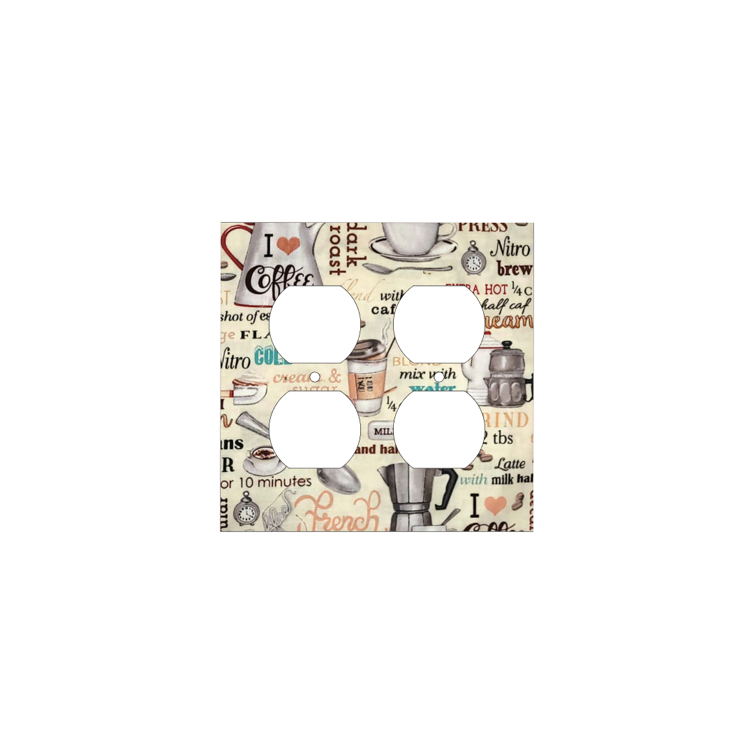 Coffee Ritual Decorative Light Switch Cover