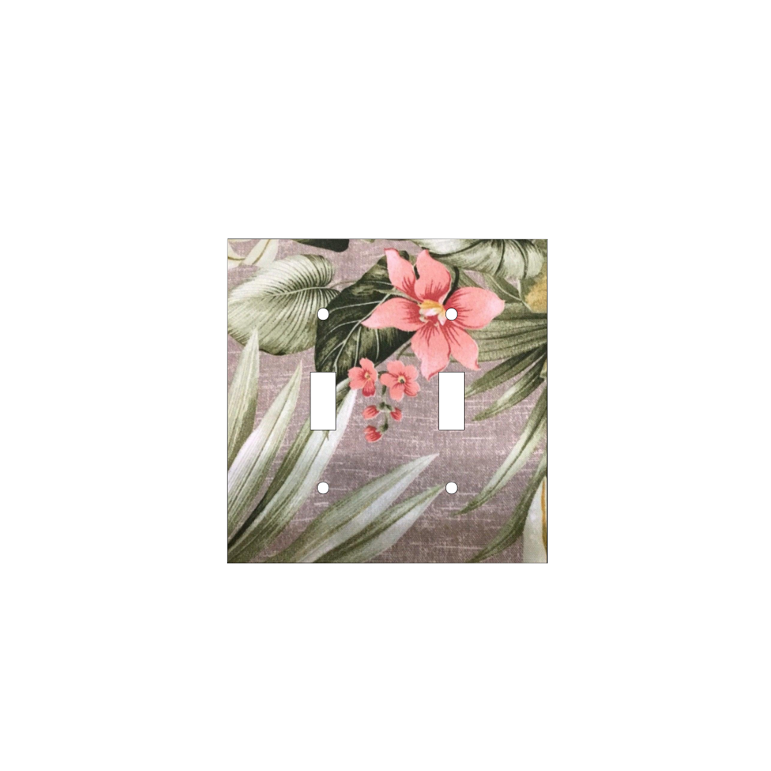 Tropical Serenity | Botanical Light Switch Cover