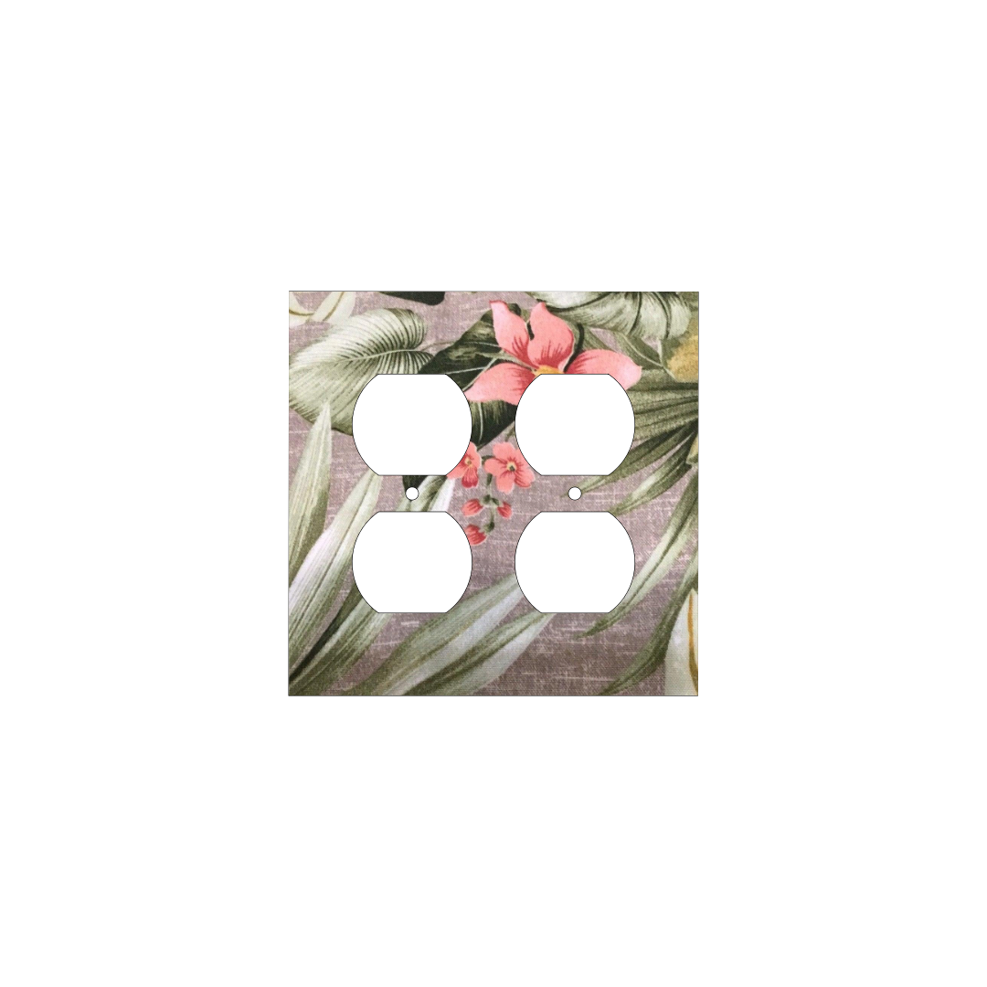 Tropical Serenity | Botanical Light Switch Cover