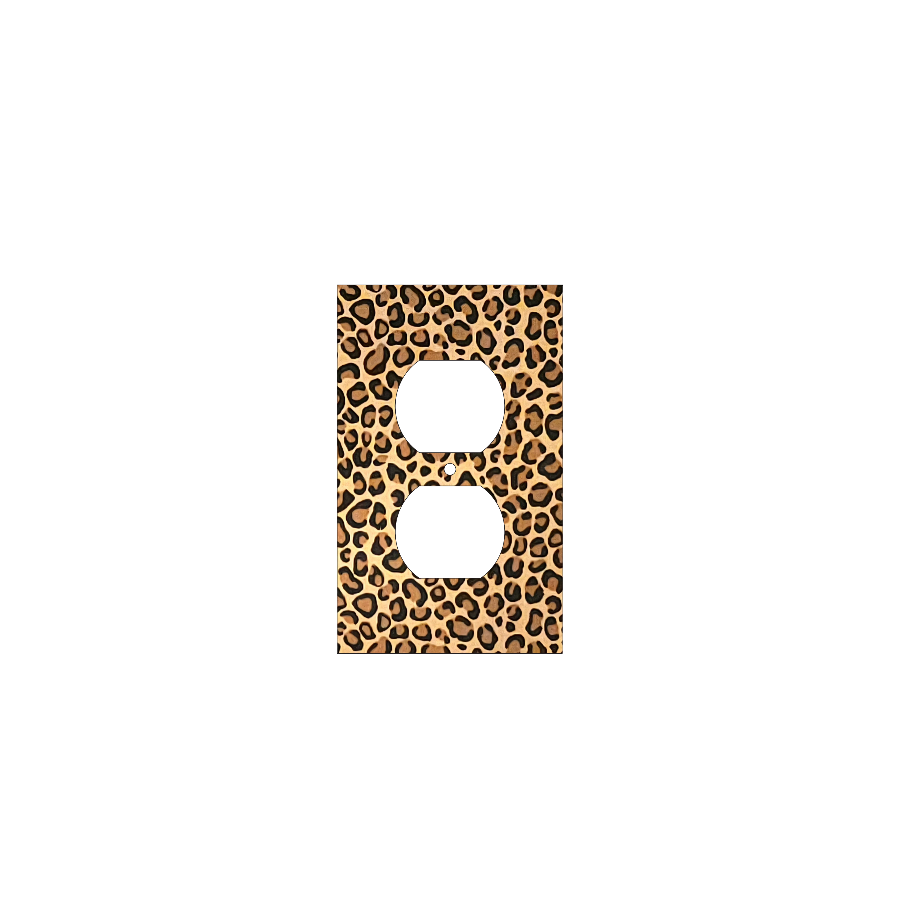 Untamed Elegance Decorative Light Switch Cover | Leopard Print Power