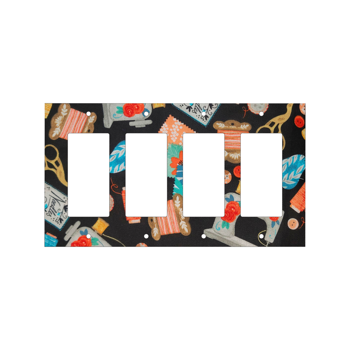 Stitch & Thread Fabric Decorative Switch Cover