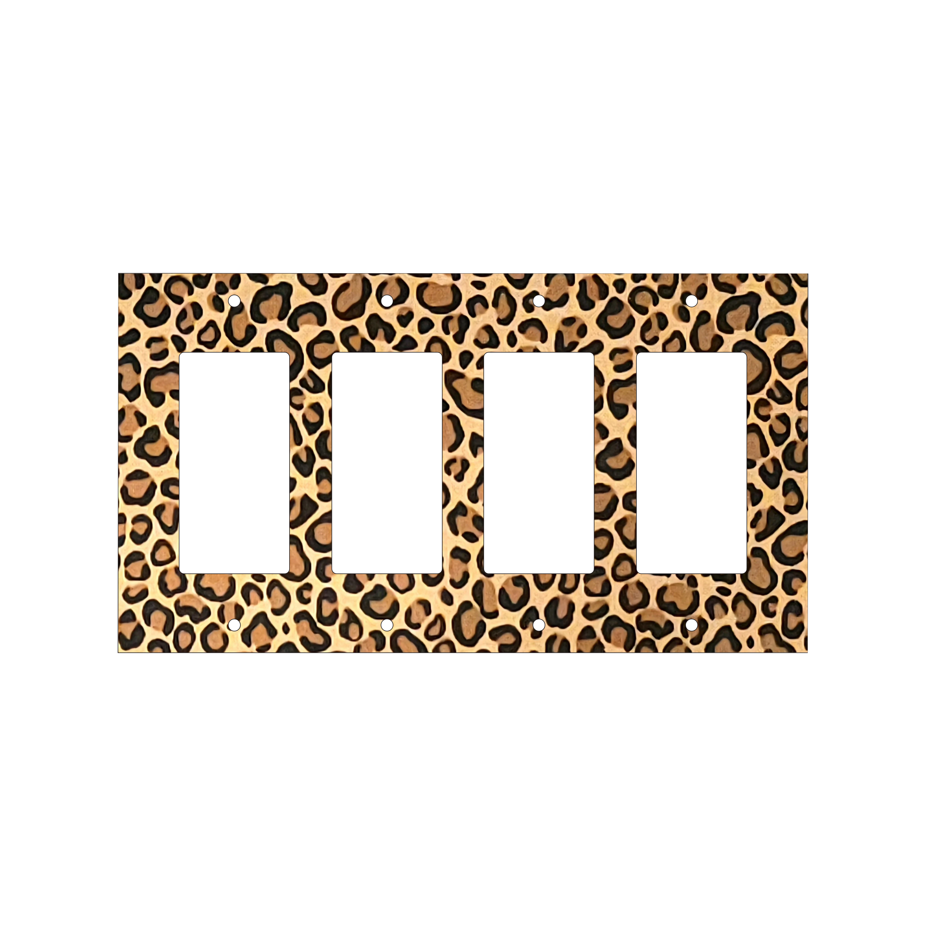 Untamed Elegance Decorative Light Switch Cover | Leopard Print Power