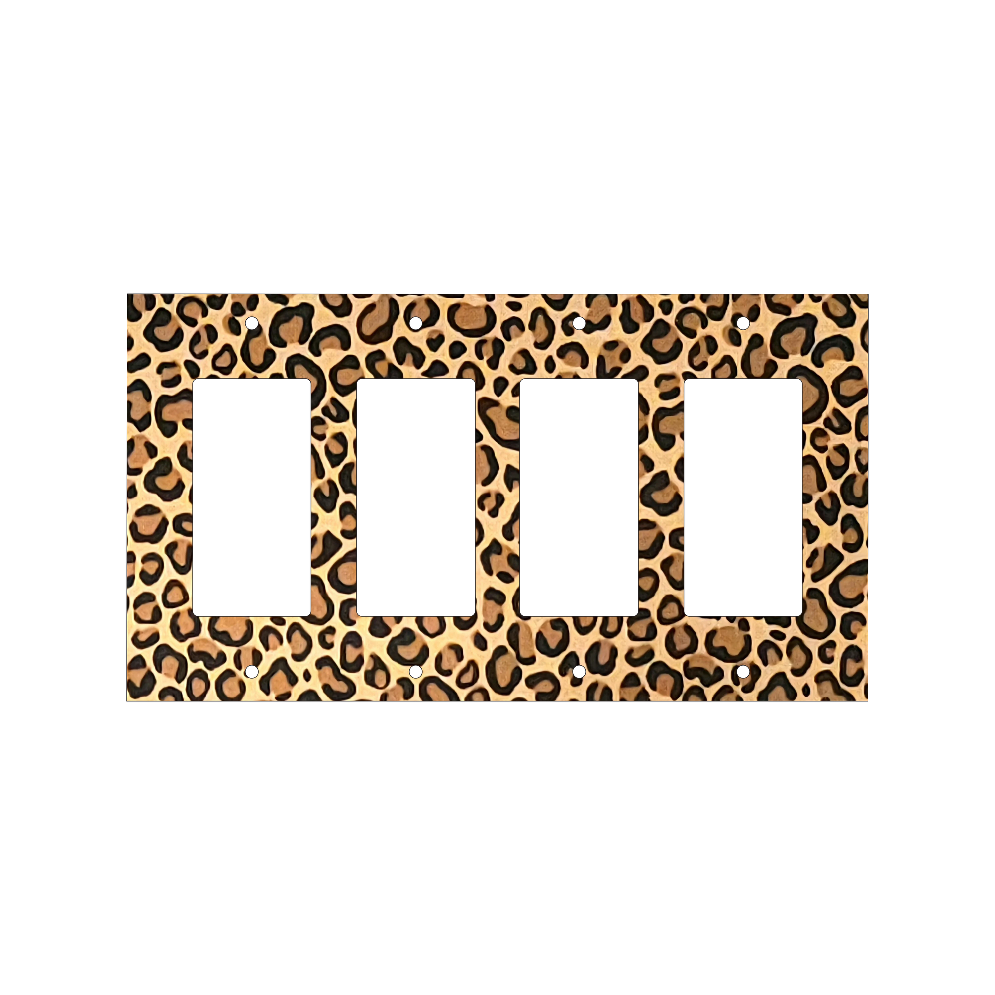 Leopard Print Light Switch Cover