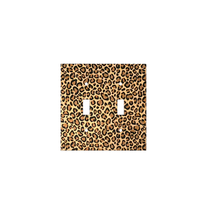 Leopard Print Light Switch Cover