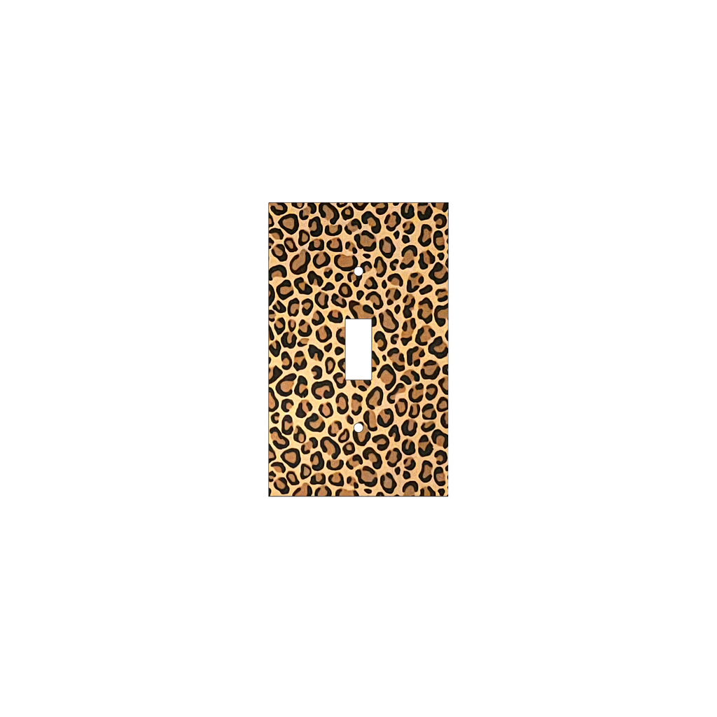 Untamed Elegance Decorative Light Switch Cover | Leopard Print Power