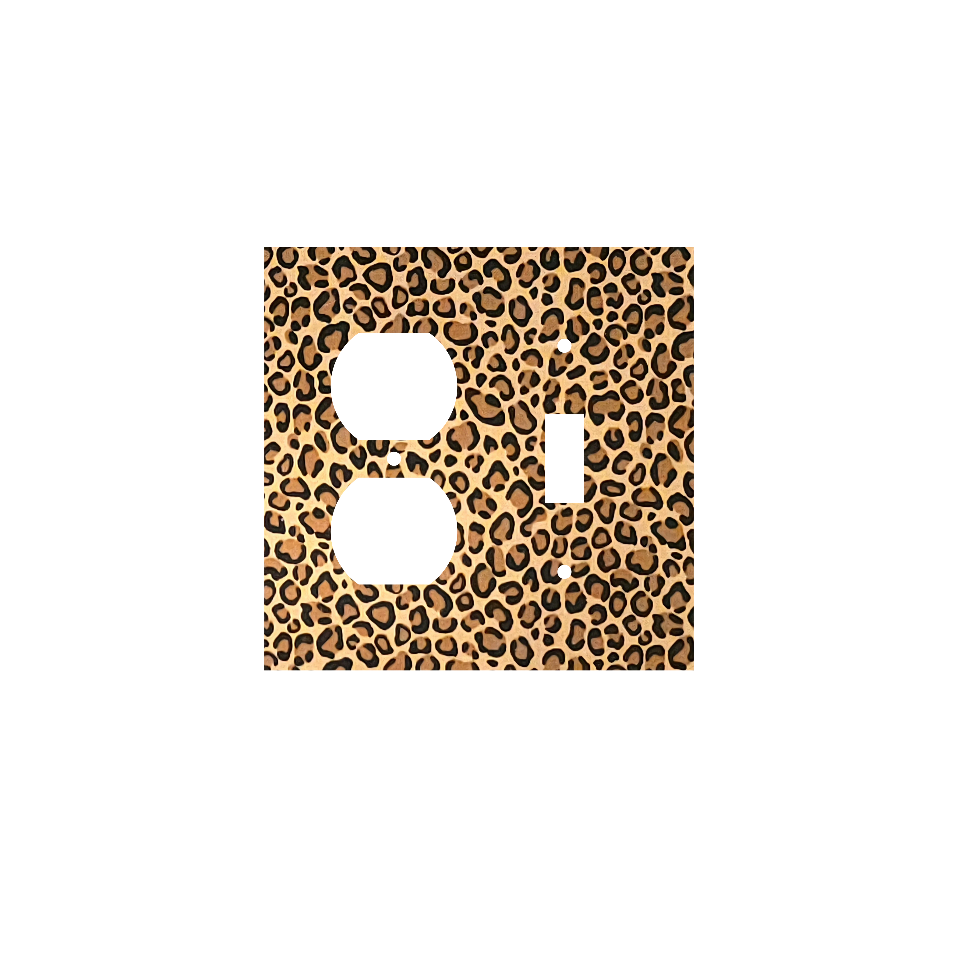 Untamed Elegance Decorative Light Switch Cover | Leopard Print Power