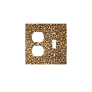 Leopard Print Light Switch Cover