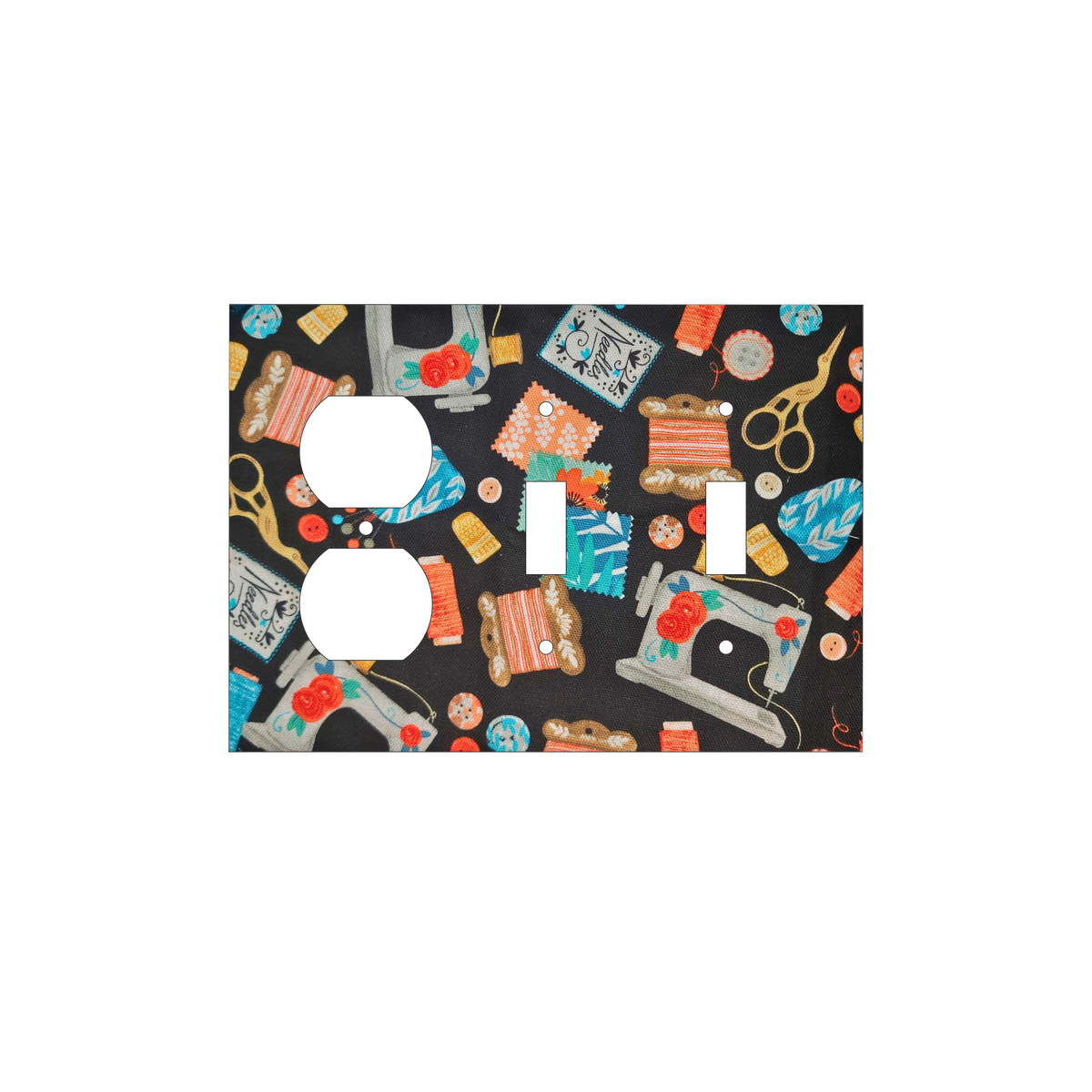 Stitch & Thread Fabric Decorative Switch Cover