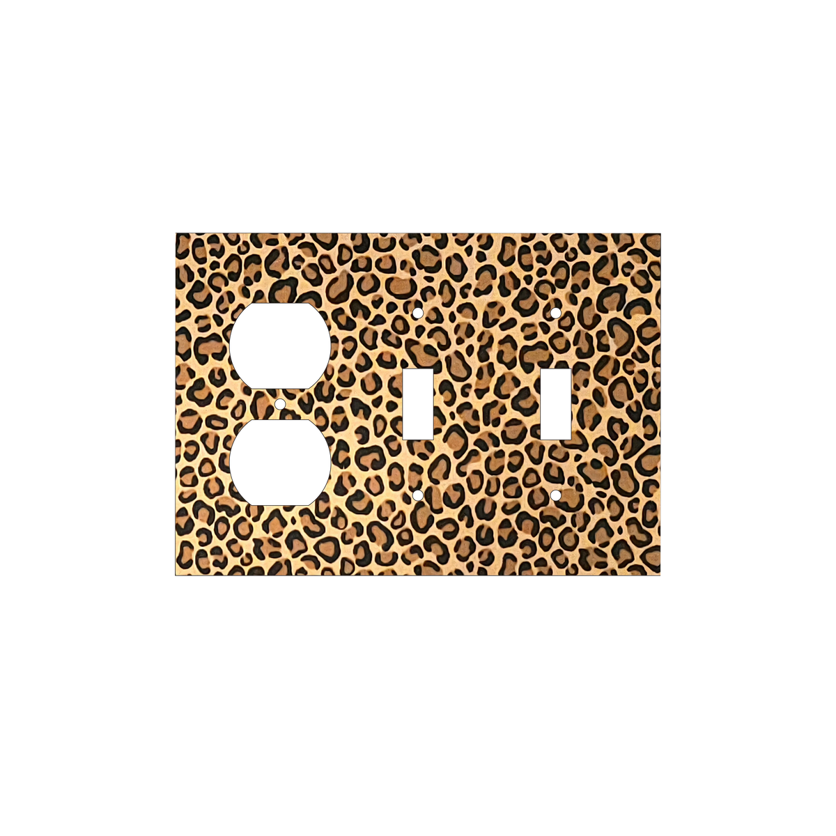 Untamed Elegance Decorative Light Switch Cover | Leopard Print Power