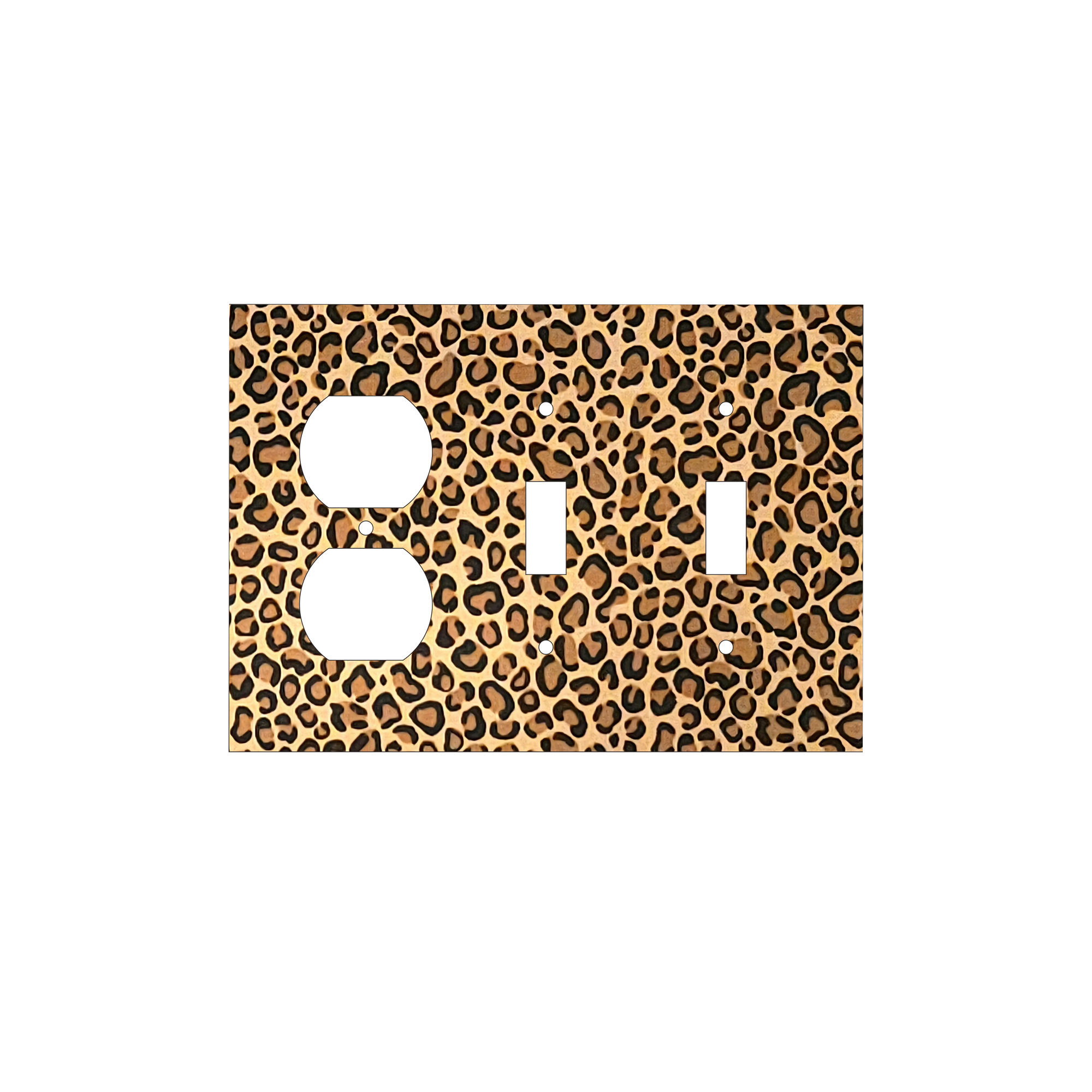 Leopard Print Light Switch Cover