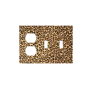 Leopard Print Light Switch Cover