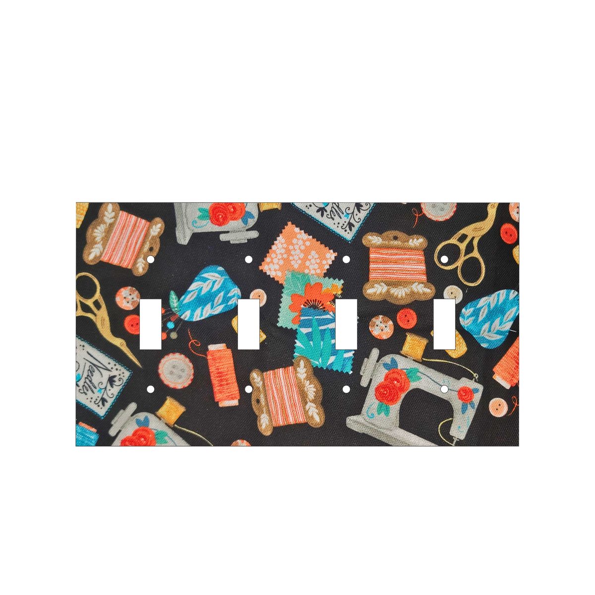 Stitch & Thread Fabric Decorative Switch Cover