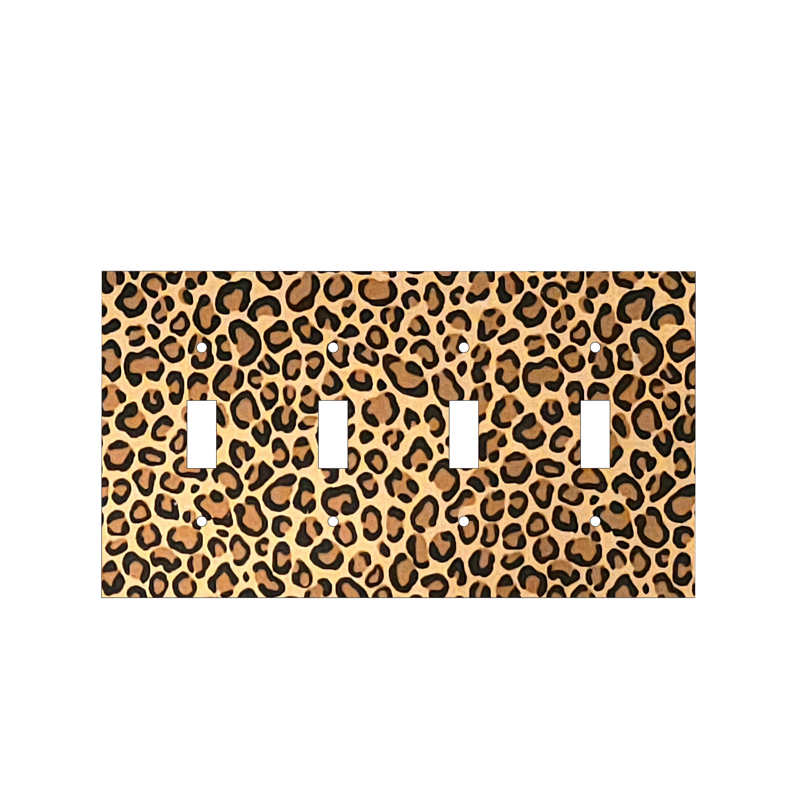 Untamed Elegance Decorative Light Switch Cover | Leopard Print Power