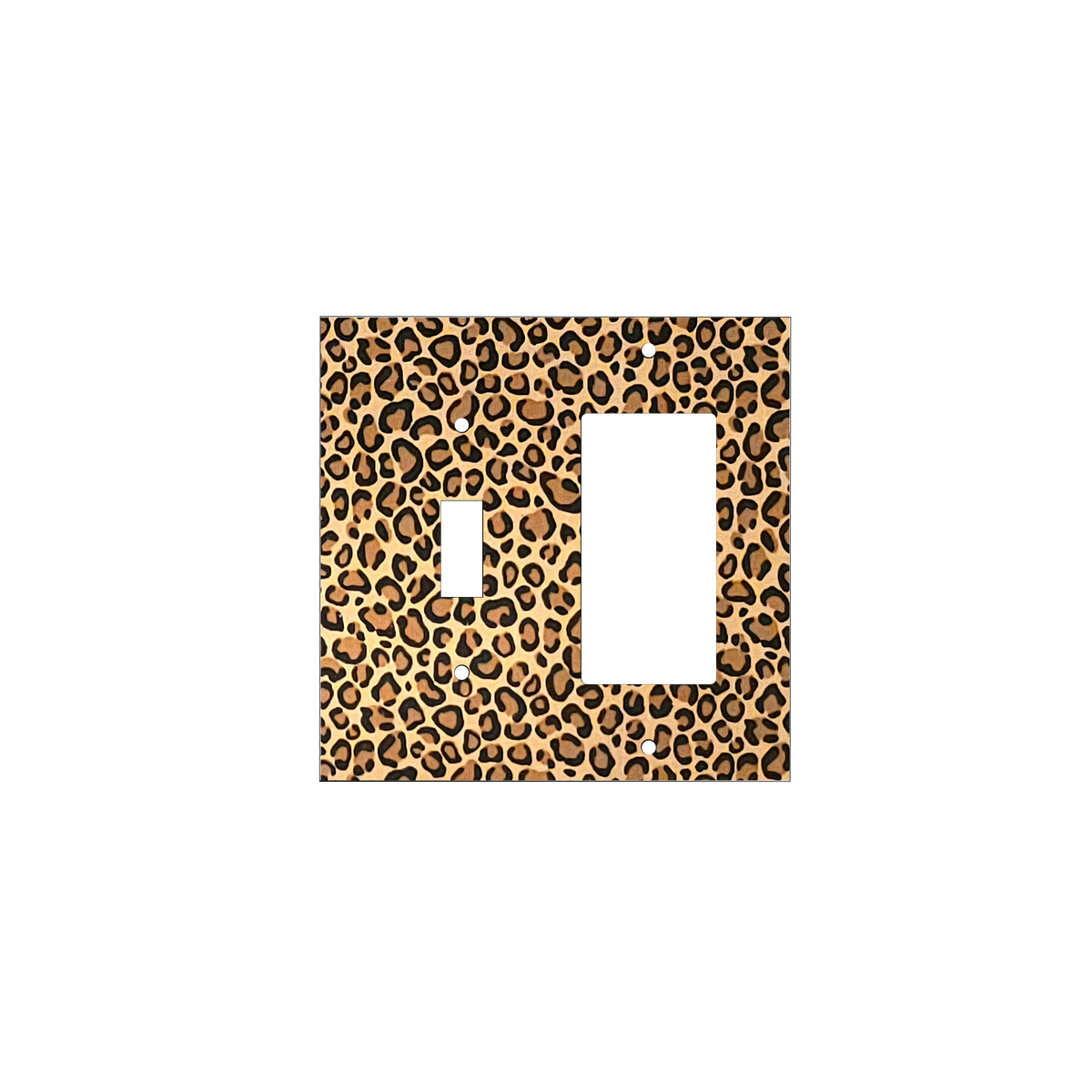 Untamed Elegance Decorative Light Switch Cover | Leopard Print Power
