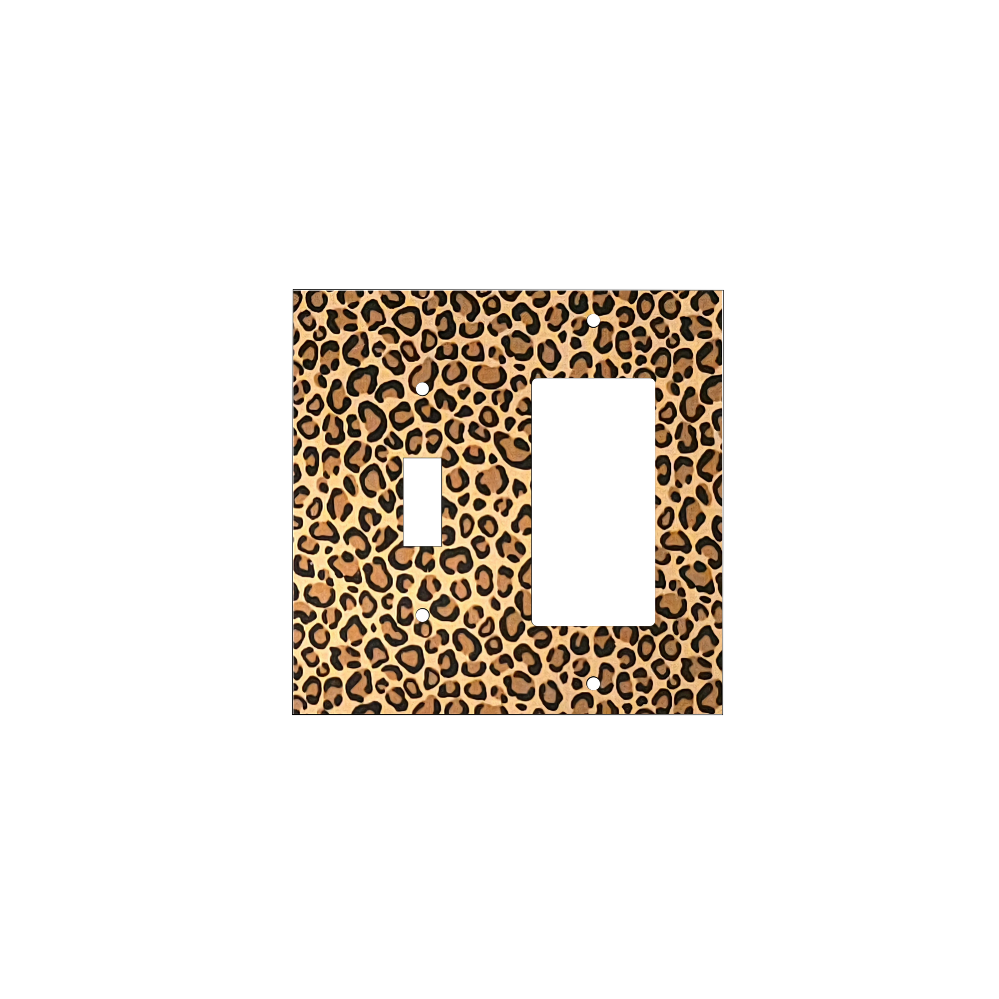 Leopard Print Light Switch Cover