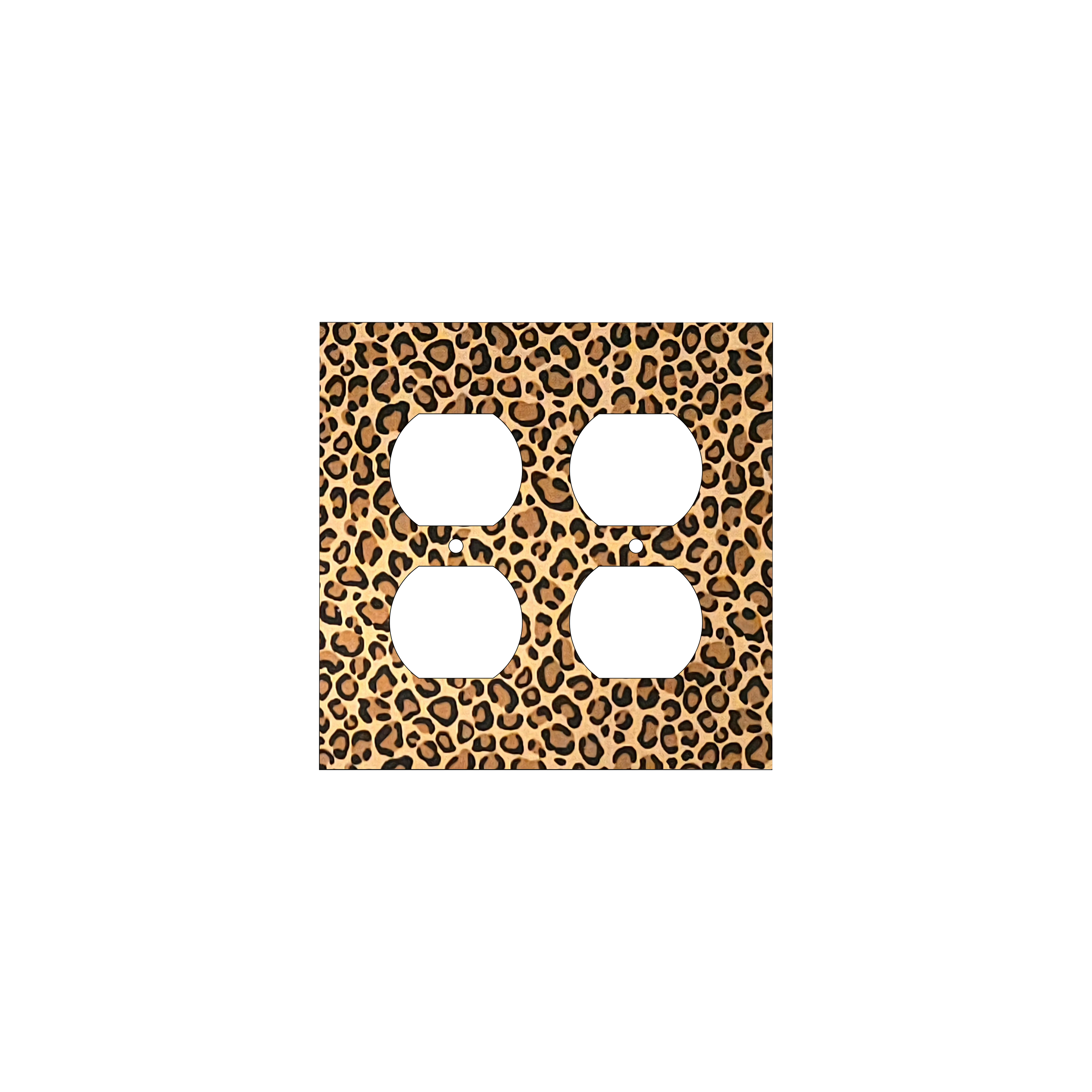 Untamed Elegance Decorative Light Switch Cover | Leopard Print Power