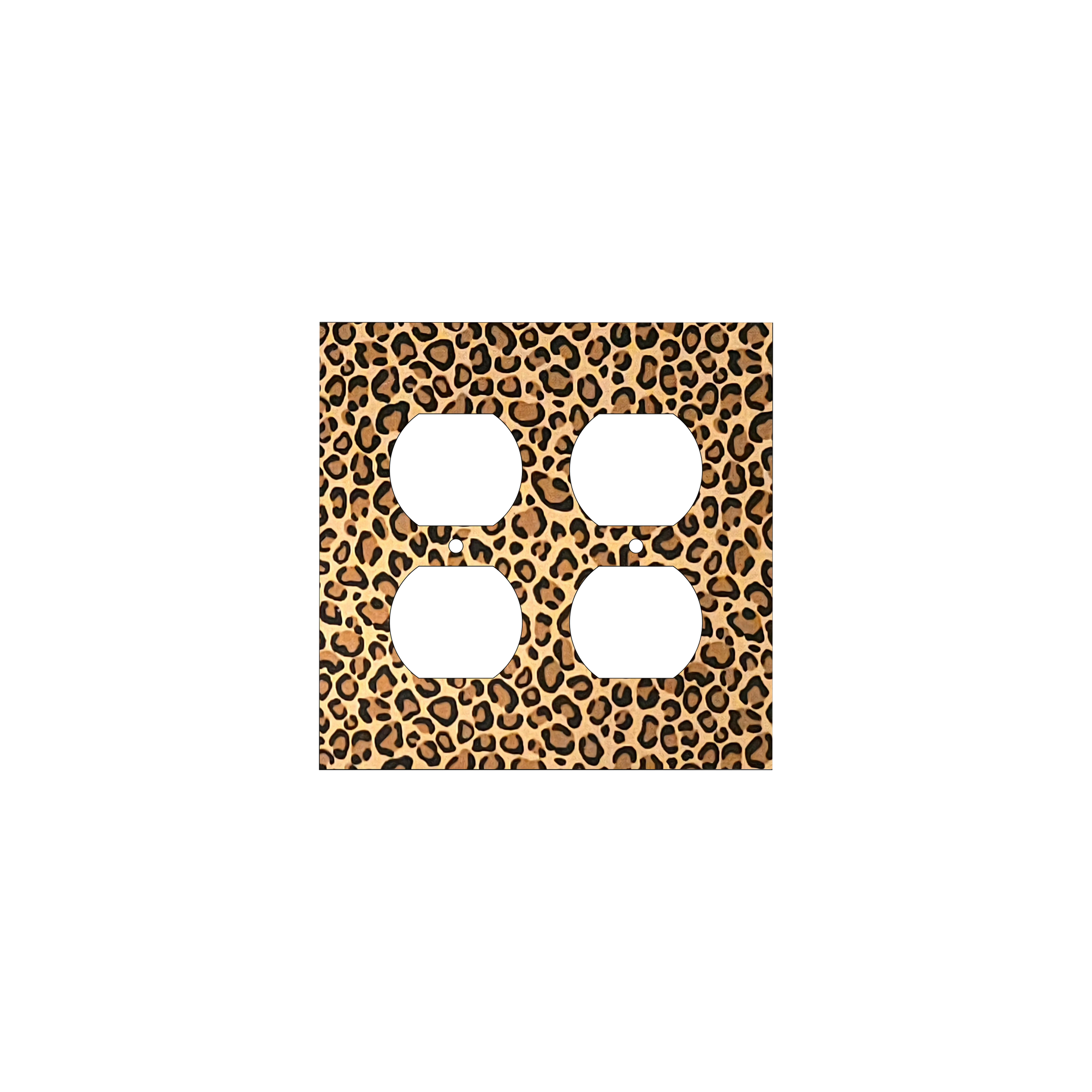 Leopard Print Light Switch Cover