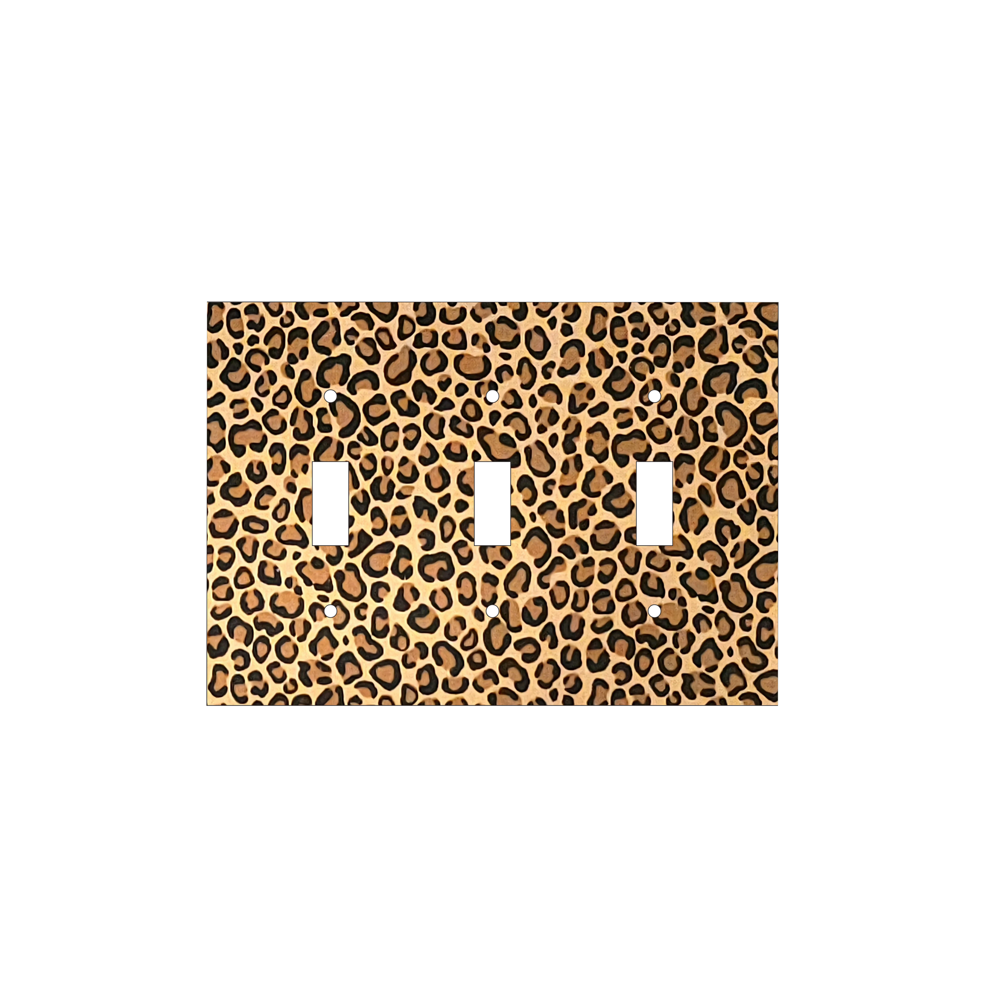 Leopard Print Light Switch Cover