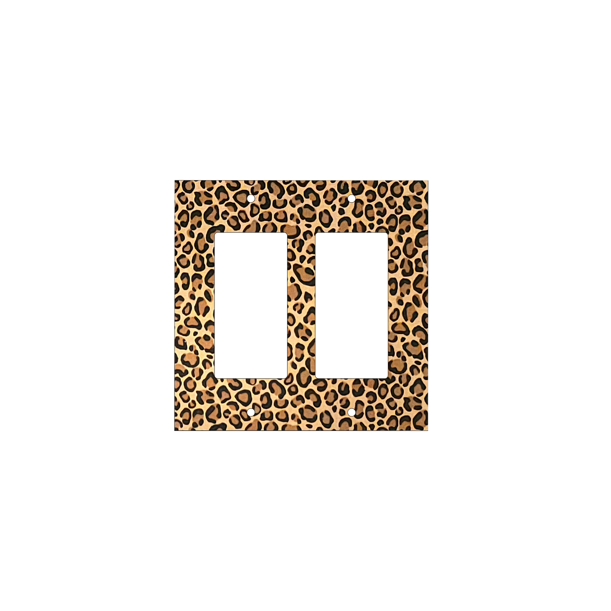 Untamed Elegance Decorative Light Switch Cover | Leopard Print Power