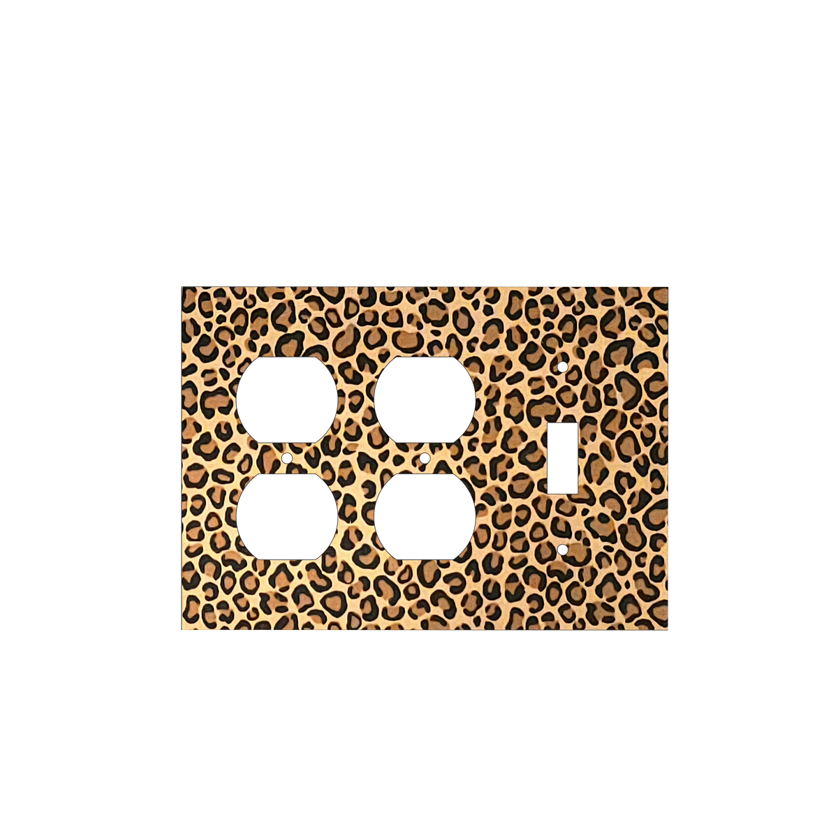Untamed Elegance Decorative Light Switch Cover | Leopard Print Power