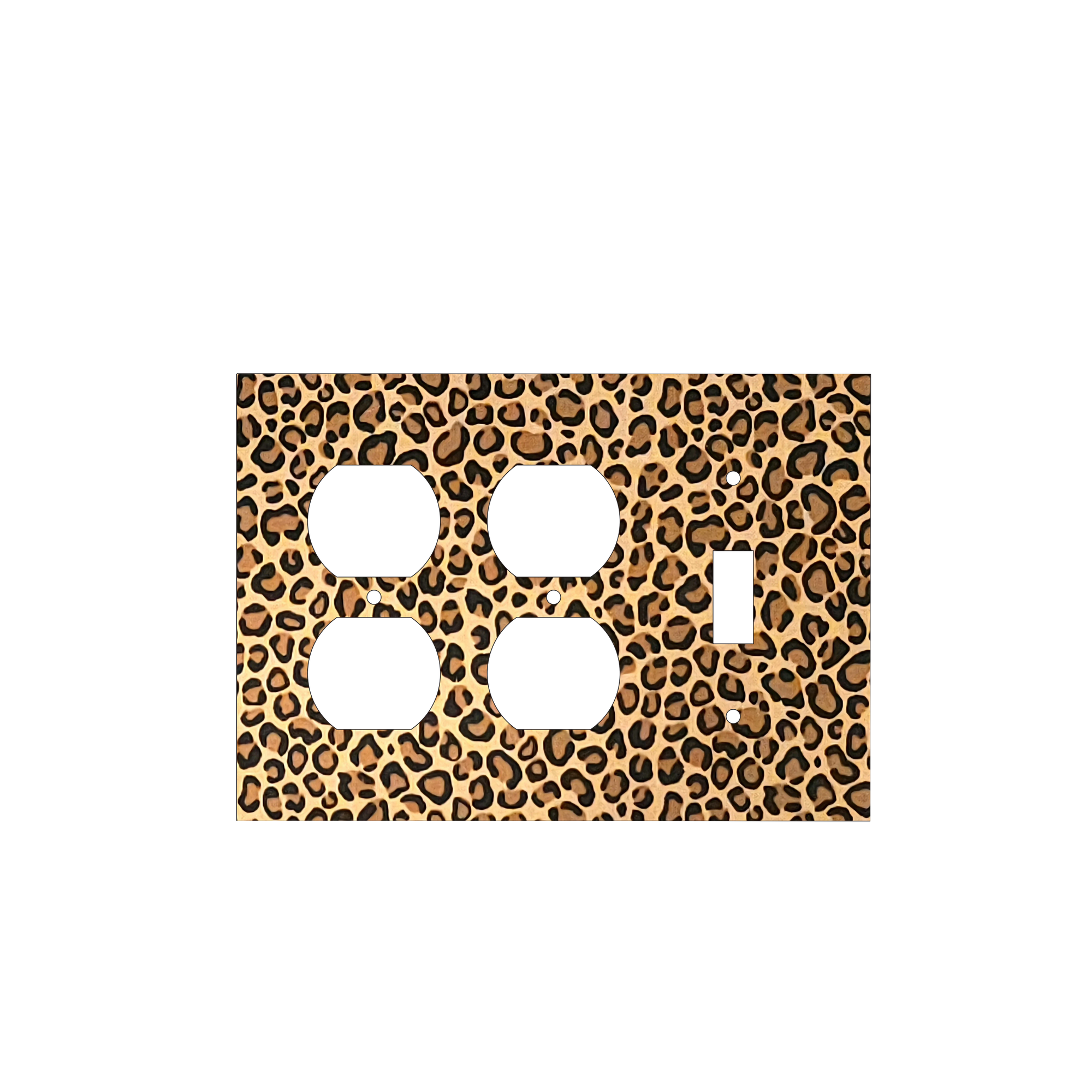 Leopard Print Light Switch Cover