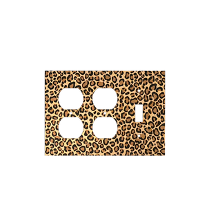 Leopard Print Light Switch Cover