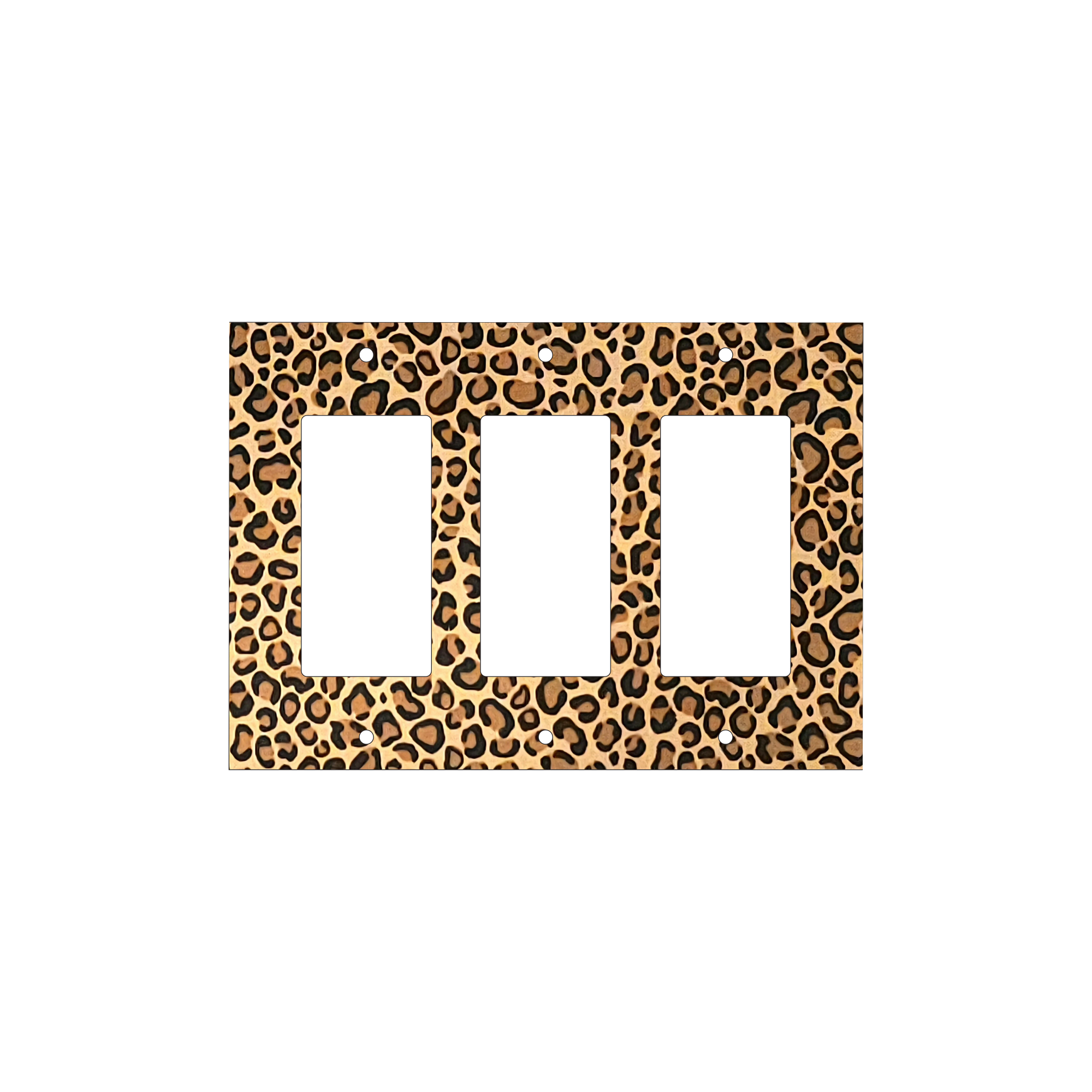 Leopard Print Light Switch Cover