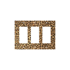 Leopard Print Light Switch Cover