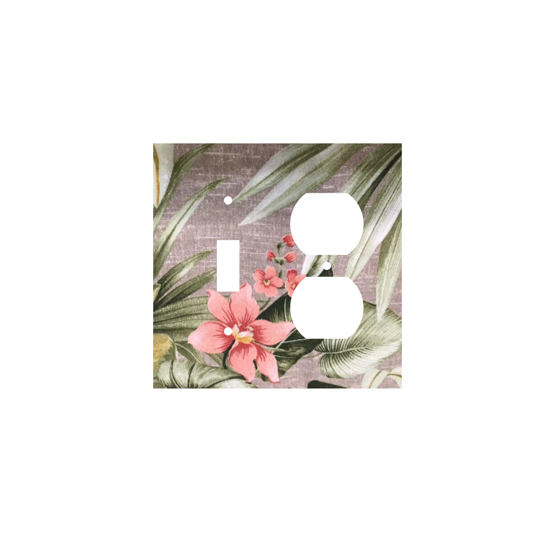Tropical Serenity | Botanical Light Switch Cover