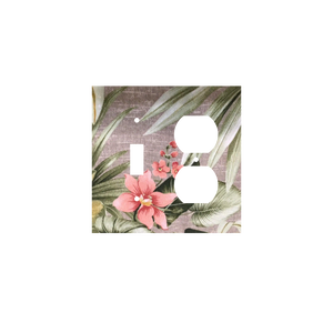 Tropical Serenity | Botanical Light Switch Cover
