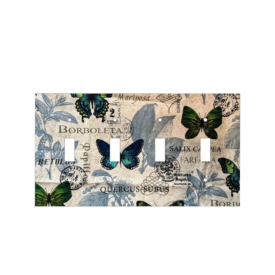 Butterfly Chronicles Decorative Light Switch Cover | Vintage Soul