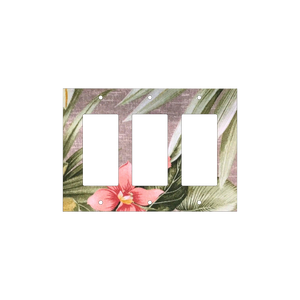 Tropical Serenity | Botanical Light Switch Cover