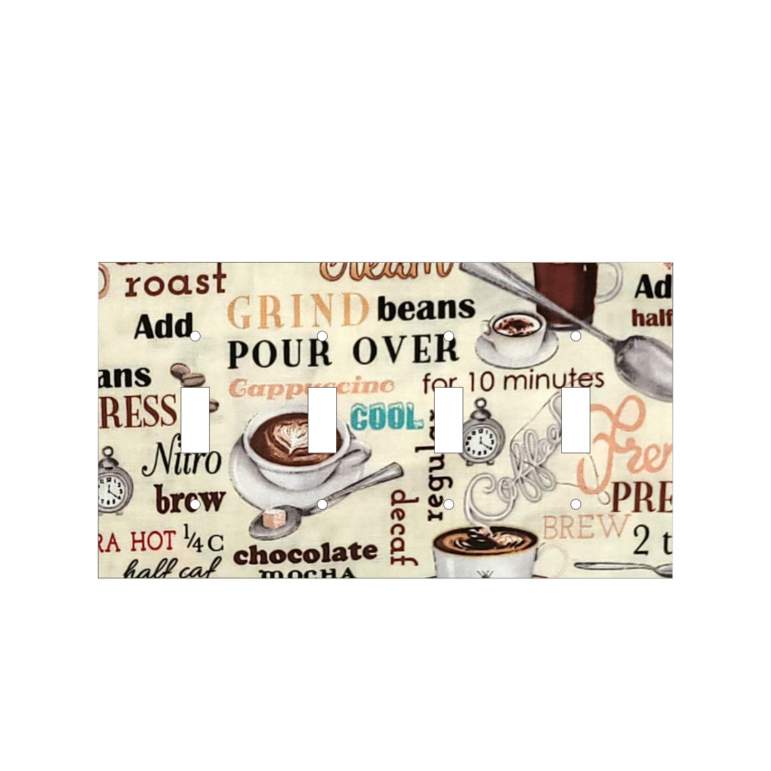Coffee Ritual Decorative Light Switch Cover