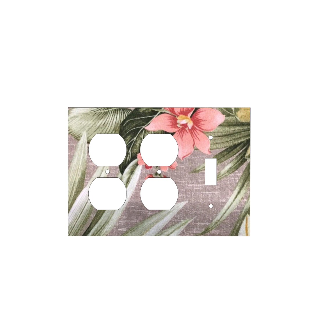 Tropical Serenity | Botanical Light Switch Cover