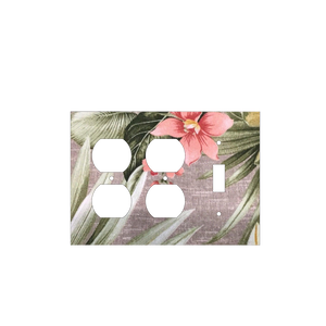Tropical Serenity | Botanical Light Switch Cover